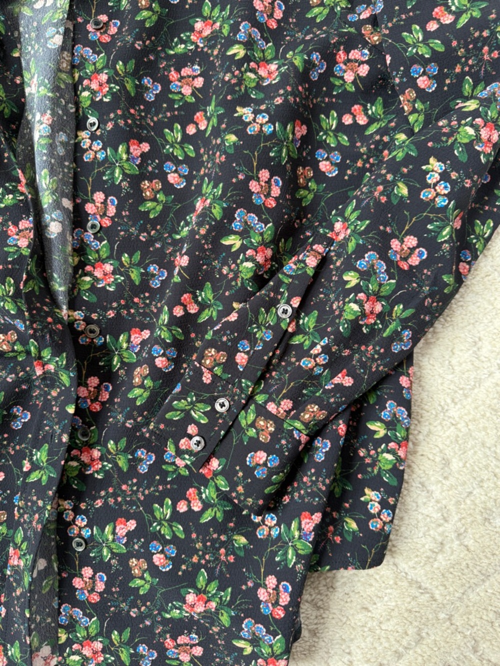 Hill House Home Matching Floral Print Pant Set, Navy, Medium - Picture 7 of 9